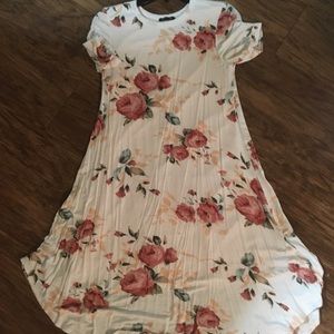 Floral print midi dress